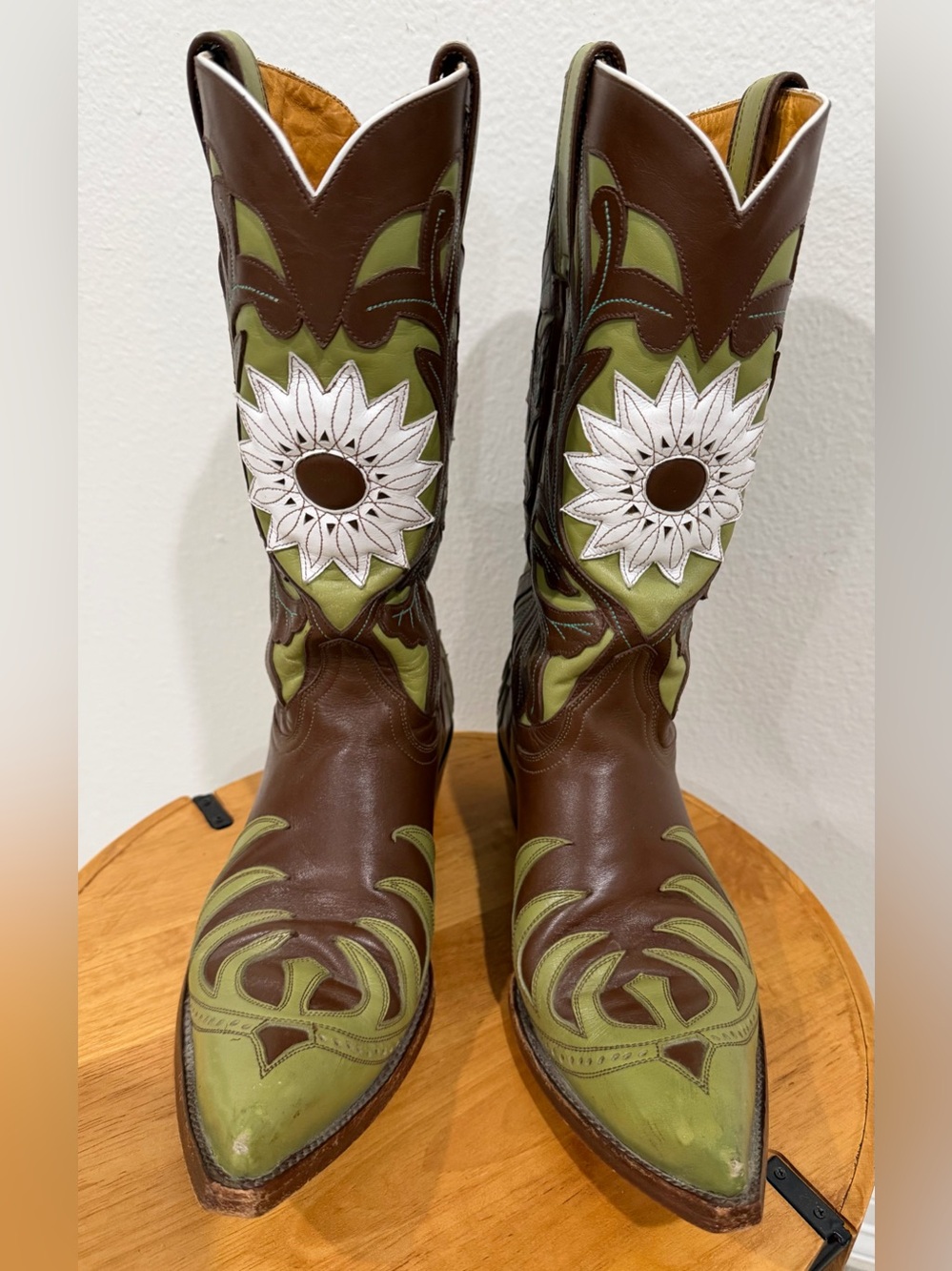 Vintage Old Gringo Zhora Girasoles Western Leather Boot size 8